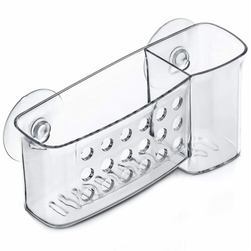 2 Bath Organizer Shower Caddy Bathroom Storage Basket Soap Holder Suction Cups Perspective: back