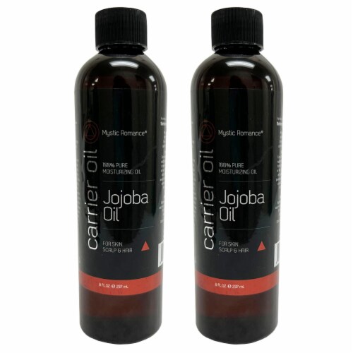 2 PC Jojoba Oil 16oz 100% Natural Pure Moisturizing Hair Skin Nails Cold Pressed Perspective: back