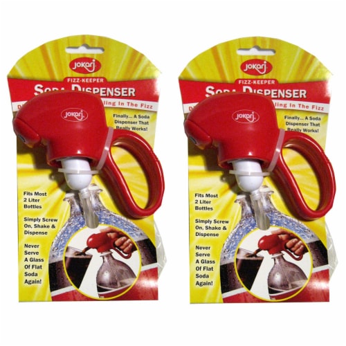 2 Pack Soda Dispenser Fizz Saver Cap 2 Liter Bubble Keeper Fountain Machine Coke Perspective: back