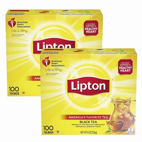 SALE 2x1 200 Tea Bags Lipton Yellow Label Tea International Blend Black EXP05/23 Perspective: back