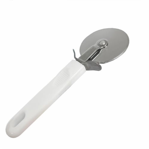 Stainless Steel Pizza Cutter Sharp Blade Wheel Heavy Duty Slicer Comfort Handle Perspective: back