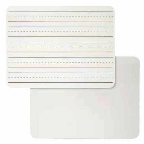 12 Pc BAZIC 9 X12 Dry Erase Lap Board Whiteboard Double Sided