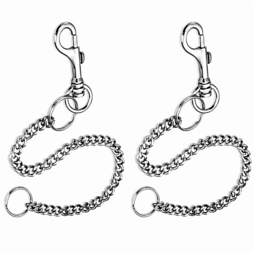 2 Pc Wallet Biker Metal Chain Keychain Snap Hook Key Rings Claw Clasps 12  L, 1 - Jay C Food Stores