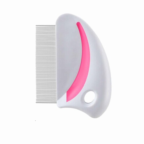 1 Pc Pet Comb Metal Teeth Dog Cat Flea Brush Stainless Steel Grooming Detangling Perspective: back