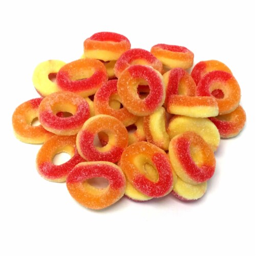 2 Bags Peach Rings Soft Gummy Candy Gummi Sugar Candies Chewy Sweet Fat  Free, 1 - Kroger