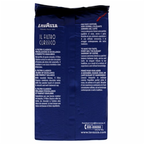 Il Filtro Classico Balanced Ground Coffee by Lavazza for Unisex - 8 oz Coffee Perspective: back