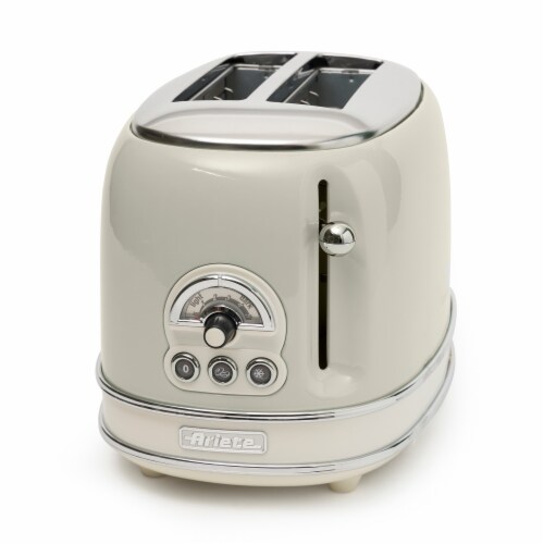 Ariete 155 Vintage Style 750 Watt 2 Slice Toaster With Defrost and