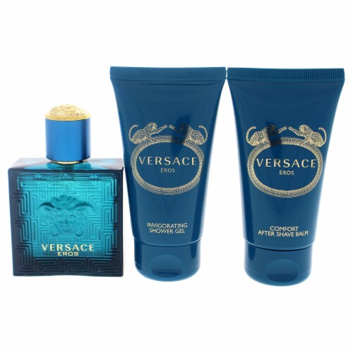 Versace Eros by Versace for Men 3 Pc Gift Set 3Pc Gift Set