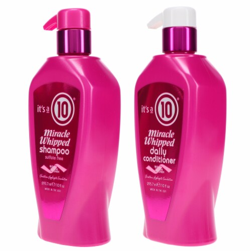 It's a 10 Miracle Whipped Shampoo 10 oz & Miracle Whipped Daily Conditioner 10 oz Combo Pack Perspective: back