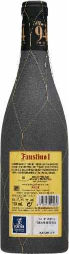 Faustino Gran Reserva Red Wine Perspective: back