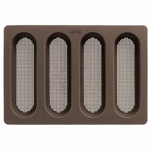 Lekue Silicone Perforated Mini Baguette Bread Pan - Brown Perspective: back