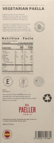 El Paeller Vegetarian Paella Kit Perspective: back