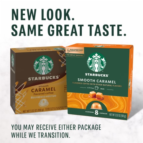 Starbucks by Nespresso Coffee Pods for Nespresso Vertuo Line Machines Caramel Flavored Roast Perspective: back