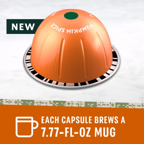 Starbucks By Nespresso Vertuo Pumpkin Spice Flavored Coffee Perspective: back