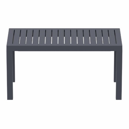 Ocean Rectangle Cofee Table Dark Gray Perspective: back
