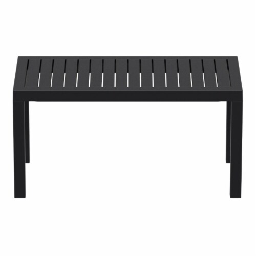 Ocean Rectangle Cofee Table Black Perspective: back