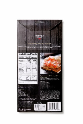 Foppen Smoked Norwegian Salmon Slices Perspective: back