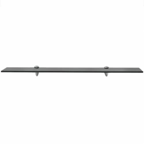 vidaXL Floating Shelf Glass 31.5 x7.9 0.3 Perspective: back