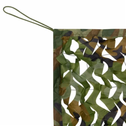 vidaXL Camouflage Net with Storage Bag 9.8'x9.8' Perspective: back