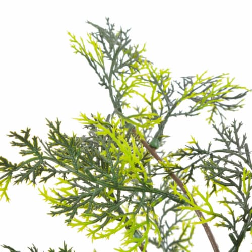 vidaXL Artificial Plant Cypress Tree with Pot Green 35.4 Perspective: back