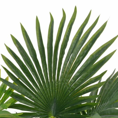 vidaXL Artificial Plant Palm with Pot Green 27.6 Perspective: back