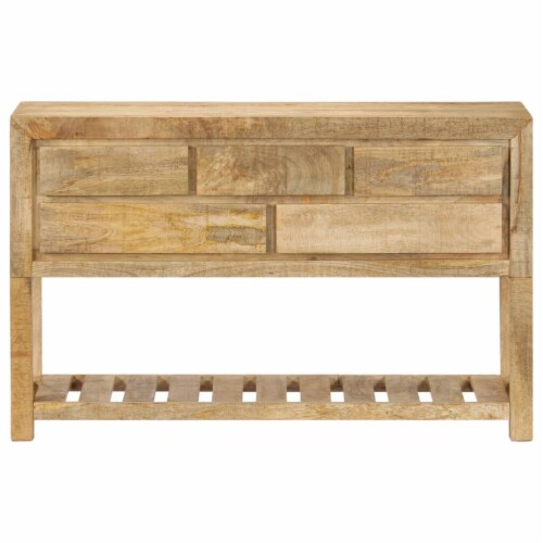 vidaXL Sideboard 47.2 x11.8 x29.5 Solid Mango Wood Perspective: back