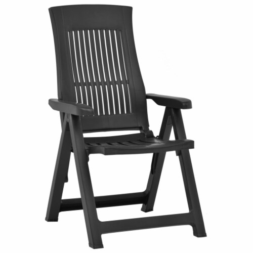 Anthracite plastic on sale garden chairs