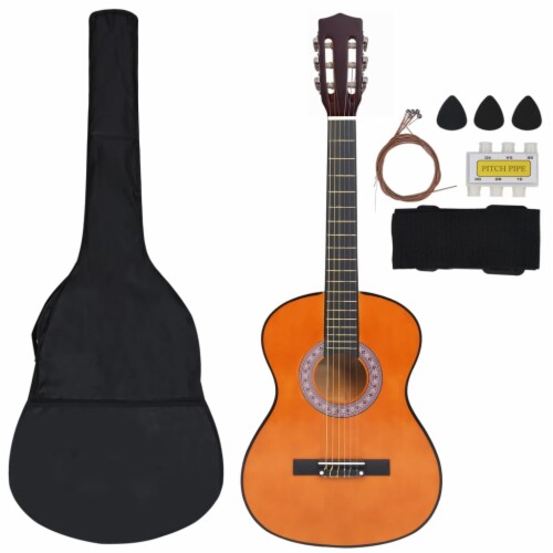 vidaXL 8 Piece Classical Guitar Kids and Beginner Set 3/4 36 Perspective: back