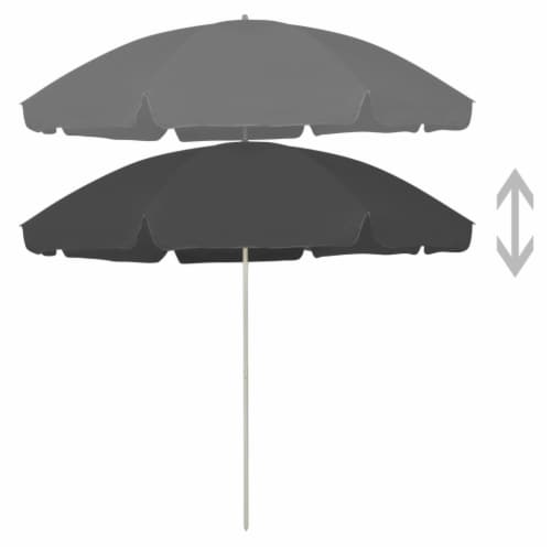 vidaXL Beach Umbrella Anthracite 118.1 Perspective: back