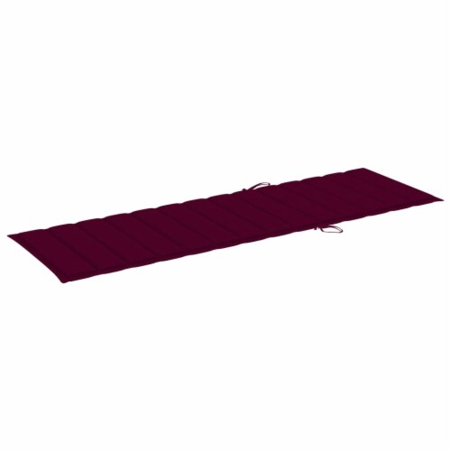 vidaXL Patio Sun Lounger with Cushion Solid Wood Acacia, 78.7 "x26.8 ...