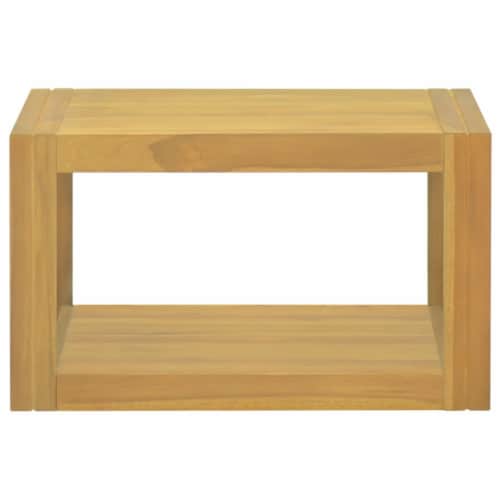 vidaXL Wall-mounted Bathroom Cabinet 23.6 x17.7 x13.8  Solid Wood Teak Perspective: back