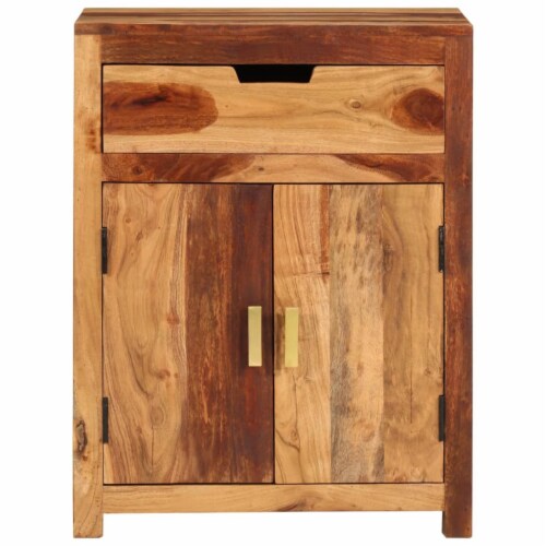 vidaXL Sideboard 23 x13.8 x29.7  Solid Wood Acacia Perspective: back