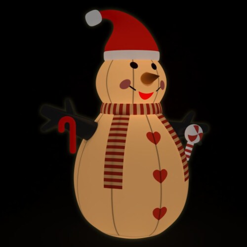 vidaXL Inflatable Snowman with LEDs 12 ft Perspective: back