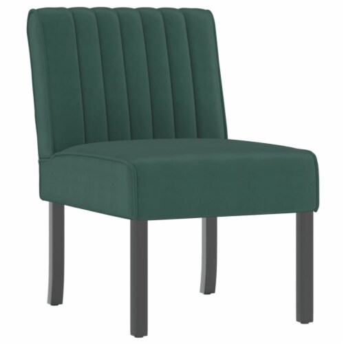 Green velvet sales slipper chair