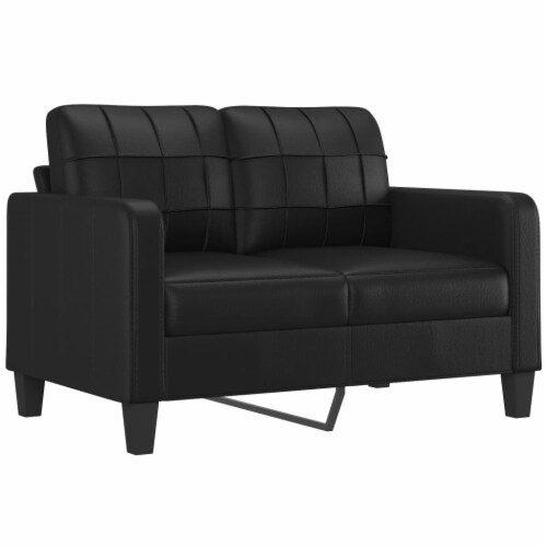vidaXL 2 Seater Sofa Black 47.2 Faux Leather 54.3 Smith s Food and Drug