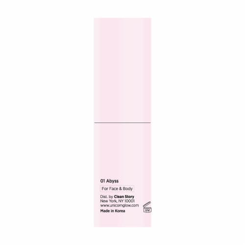 Unicorn Glow 01 Abyss Face & Body Can't Wait Cooling Glitter Stick Perspective: back