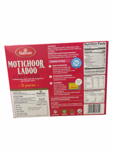 Haldiram's Motichoor Ladoo Perspective: back