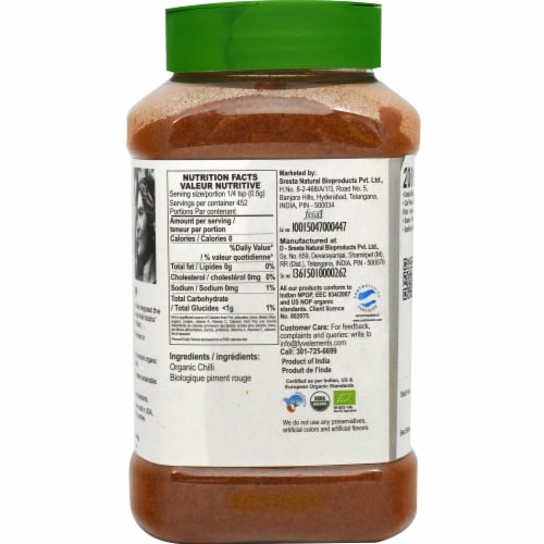 24 Mantra Organic Chili Powder Perspective: back