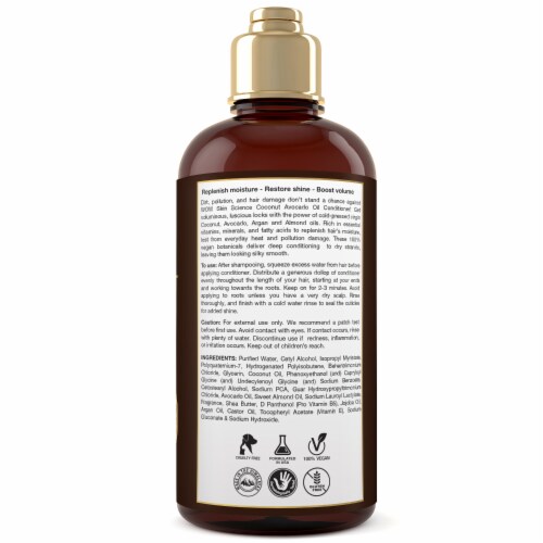 WOW Skin Science® Virgin Coconut + Avocado Oil Hair Conditioner Perspective: back