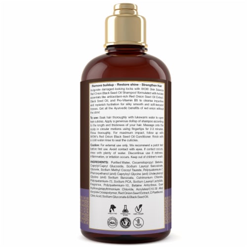 WOW Skin Science™ Red Onion Black Seed Oil Shampoo Perspective: back