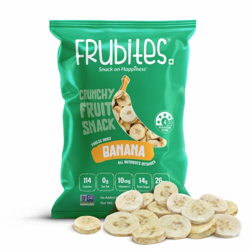 Crunch Fruit Snacks - Freeze-Dried Banana, Perfect For School Lunches, No Sugar Added Perspective: back