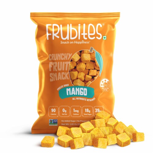 Crunchy Fruit Snacks - Freeze-Dried Mango, Perfect For School Lunches. No Sugar Added Perspective: back