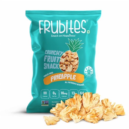 Crunchy Fruit Snacks - Freeze-Dried Pineapple, Perfect For School Lunches, No Sugar Added Perspective: back
