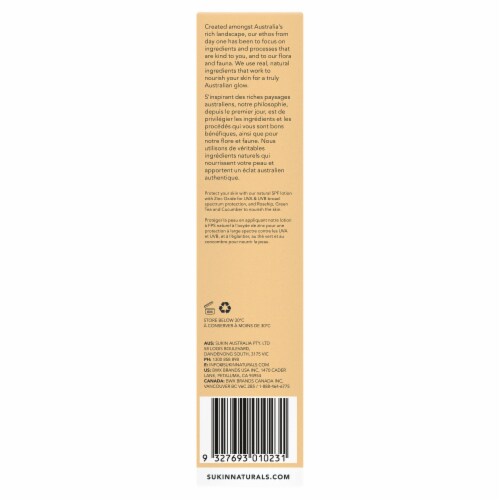 Sukin Suncare Untinted Sheer Touch Facial Sunscreen SPF 30 Perspective: back