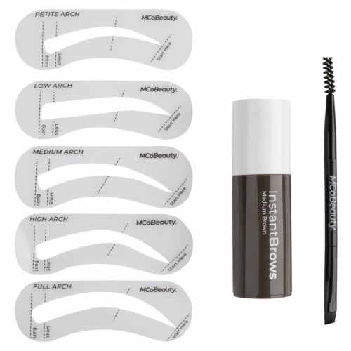 MCoBeauty Instant Brow Stamp Express Kit Easy-to-use Brow Pomade – Medium/Brown Perspective: back