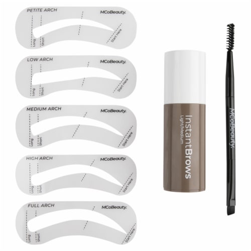 MCoBeauty Instant Brow Stamp Express Kit Easy-to-use Brow Pomade - Light/Medium Perspective: back