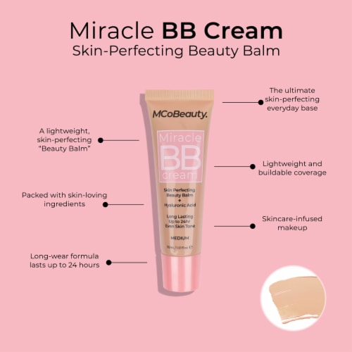 MCoBeauty Miracle BB Cream Lightweight Skin-Perfecting + Buildable Coverage - Medium Perspective: back