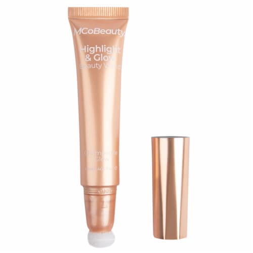 MCoBeauty Liquid Highlight & Glow Beauty Wand Highlighter Creamy Longwear Formula – Champagne Glow Perspective: back