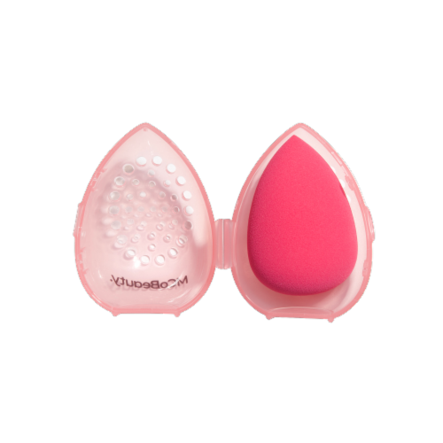 MCoBeauty Magic Makeup Blender for Flawless Airbrushed Skin with Hard Case - Pink Perspective: back