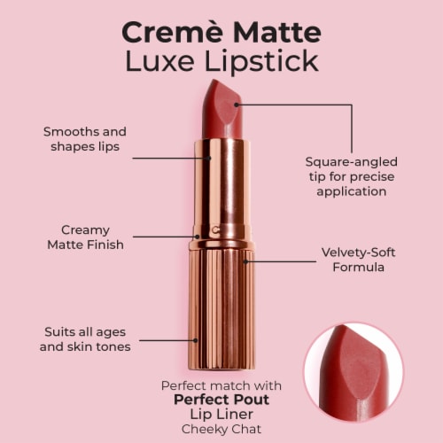 MCoBeauty Matte Luxe Lipstick Creamy + Long Lasting - Cheeky Chat Perspective: back
